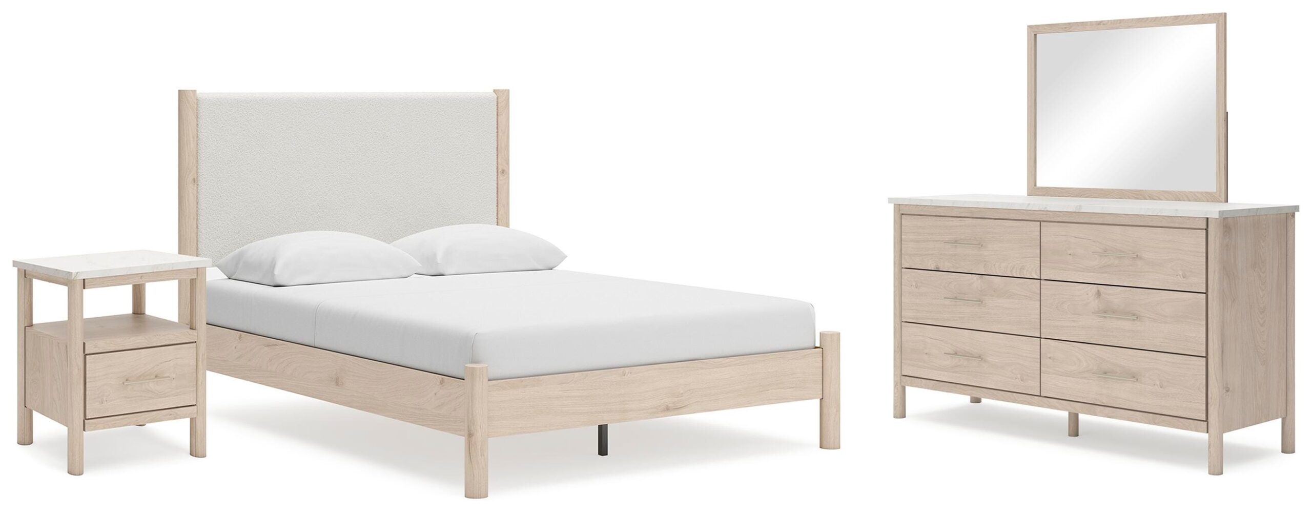 65af8ce721474ee2b6415af84498117a Cadmori Queen Panel Bed, Dresser, Mirror and Nightstand - Image 1