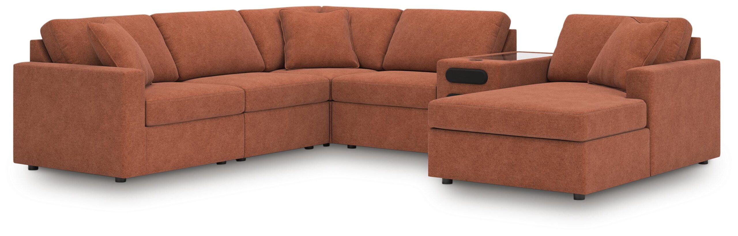 65df7a983fe00f04a42ffa4ac6d0c87b Modmax 6-Piece Sectional with Audio System and Chaise - Image 1