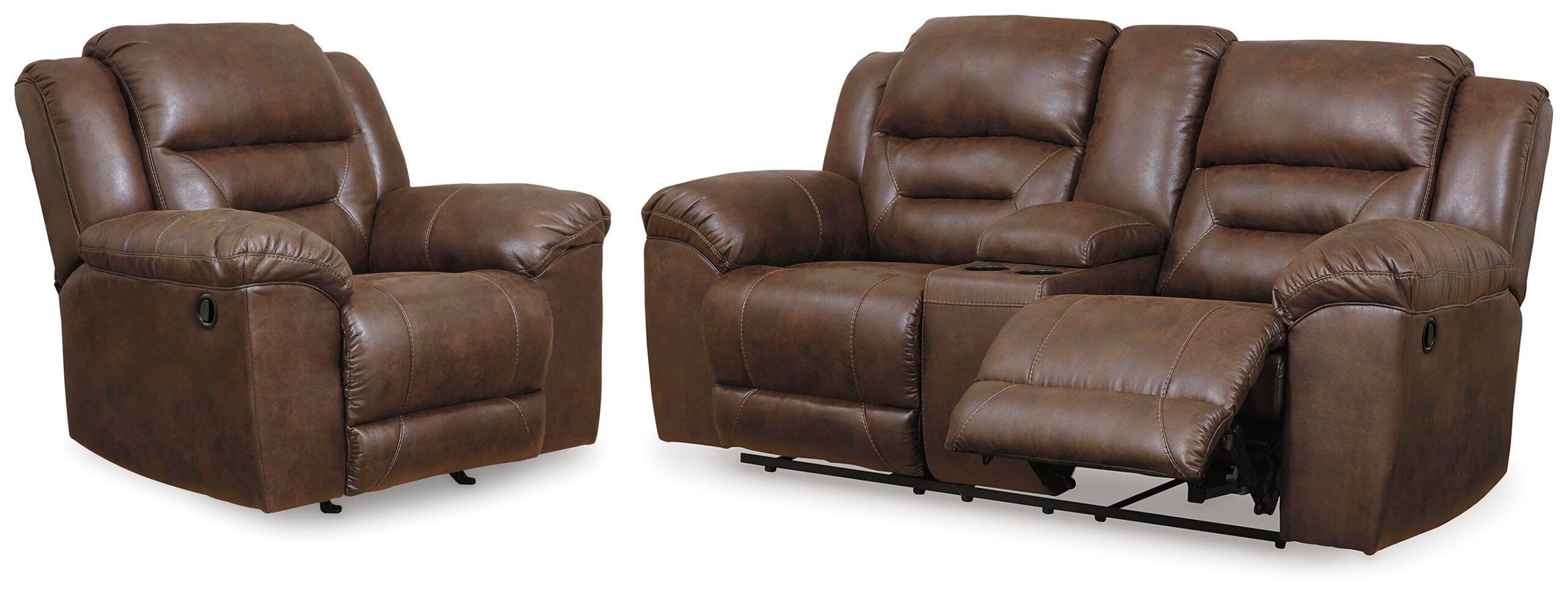 6926d3169bceed1bef27871a12ea6dc1 Stoneland Reclining Loveseat and Recliner - Image 1