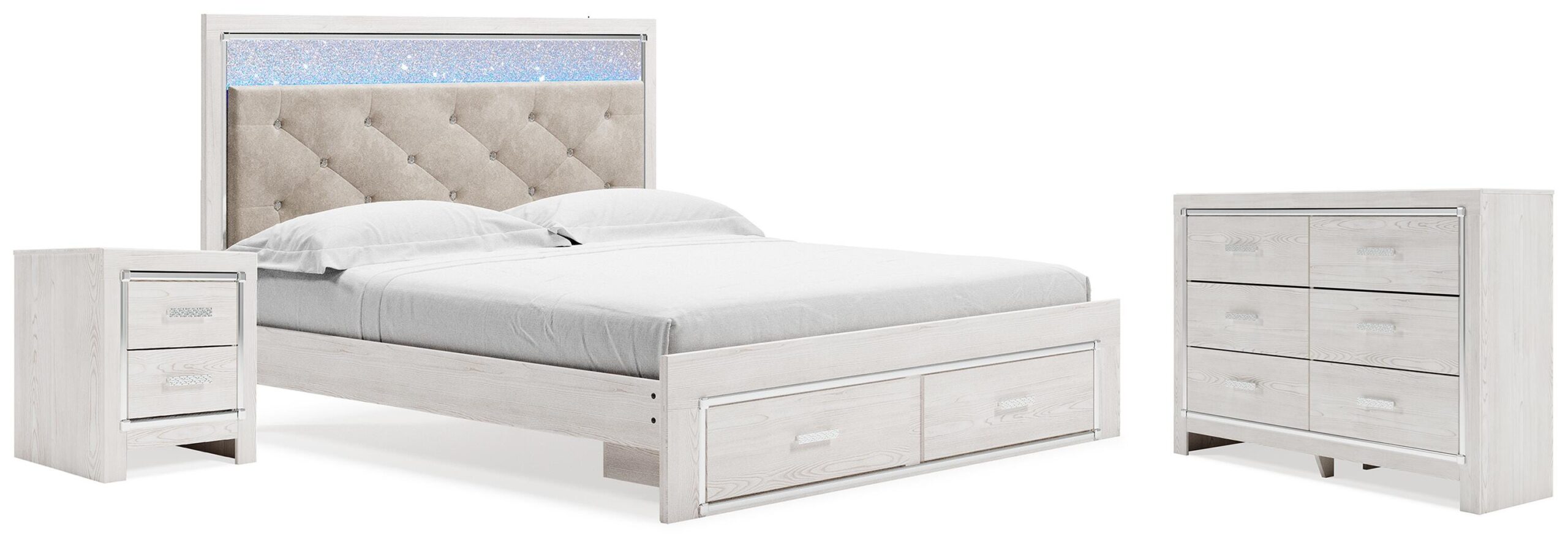 69494818ccf1d14632582820ca19a0e2 Altyra King Storage Bed, Dresser and Nightstand - Image 1