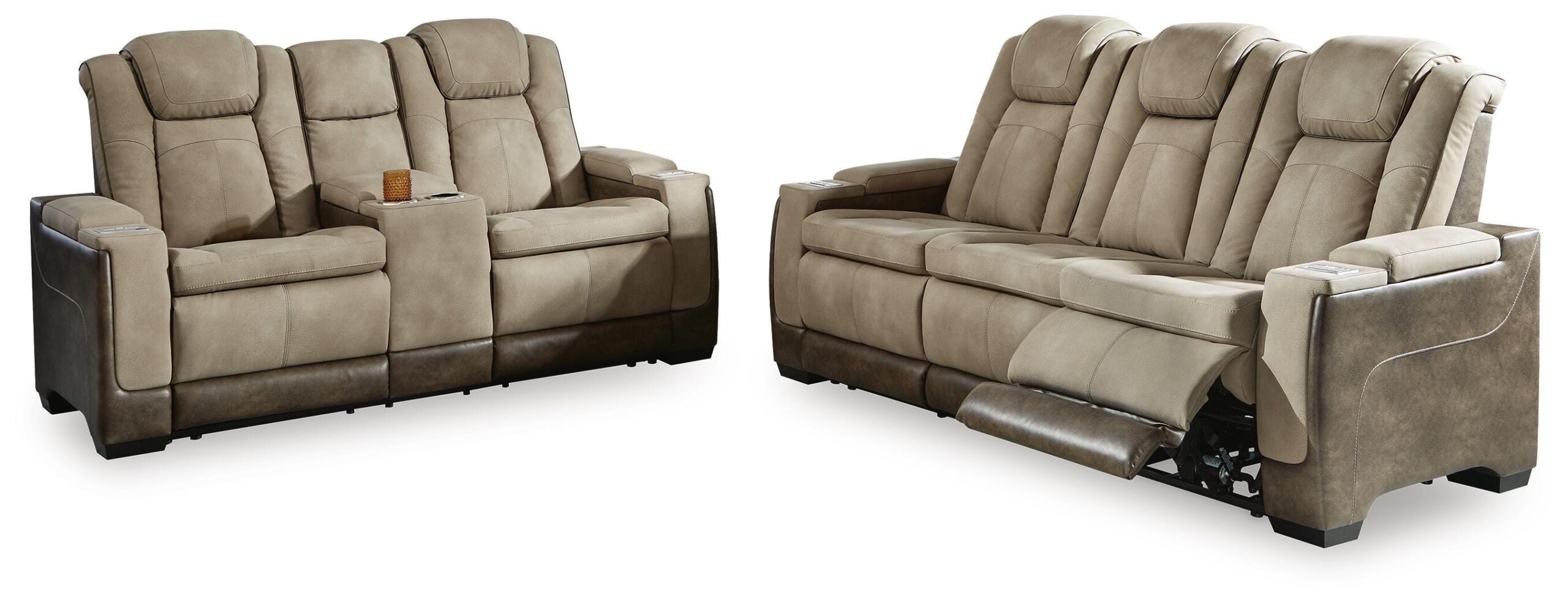 6a6931a00788fe658e730d652b180bd0 Next-Gen Durapella Power Reclining Sofa and Loveseat - Image 1