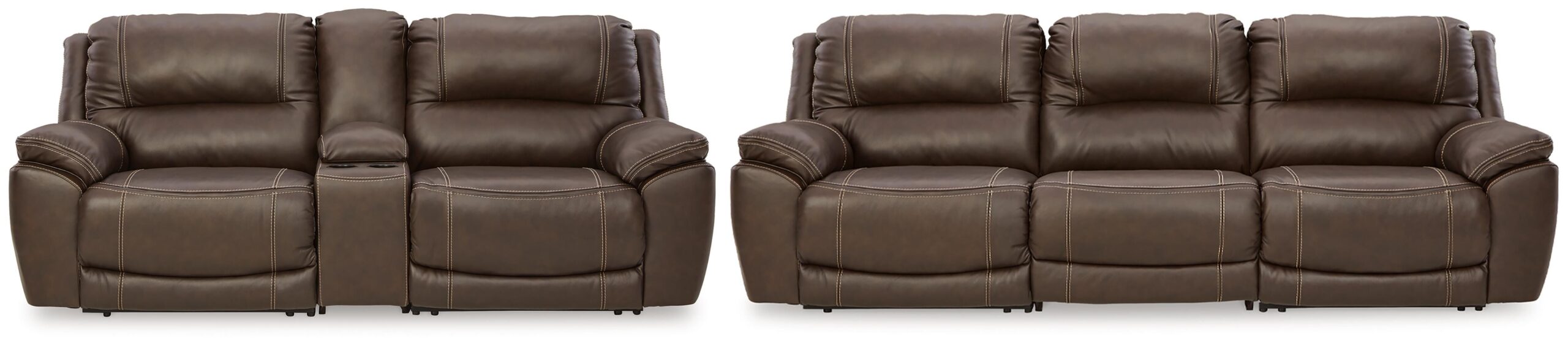 6abb88b6d0da082d98ddf14a16a35c7f Dunleith 3-Piece Reclining Sofa and 3-Piece Loveseat with Console - Image 1