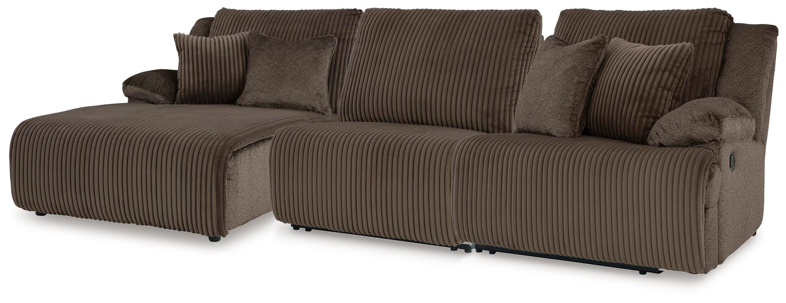 6d1c2aa870c3cf531789e42f3123b416 Top Tier 3-Piece Reclining Sofa Chaise Sectional - Image 1