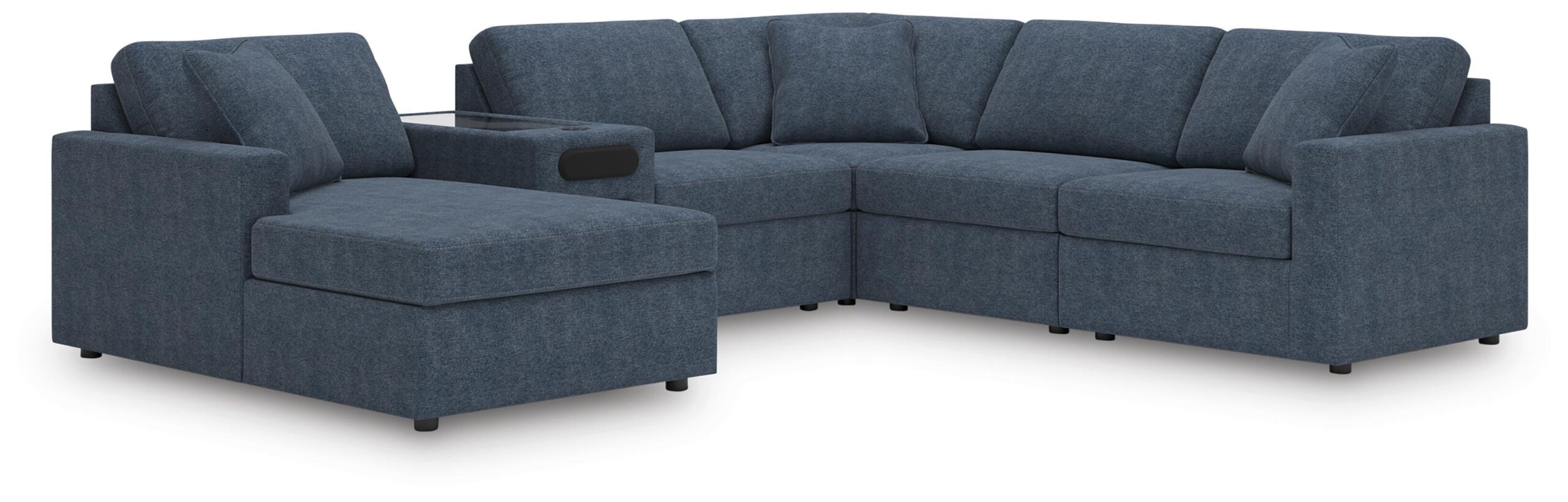 6ebf2ab9fc37a1393715db90448a59c2 Modmax 6-Piece Sectional with Audio System and Chaise - Image 1