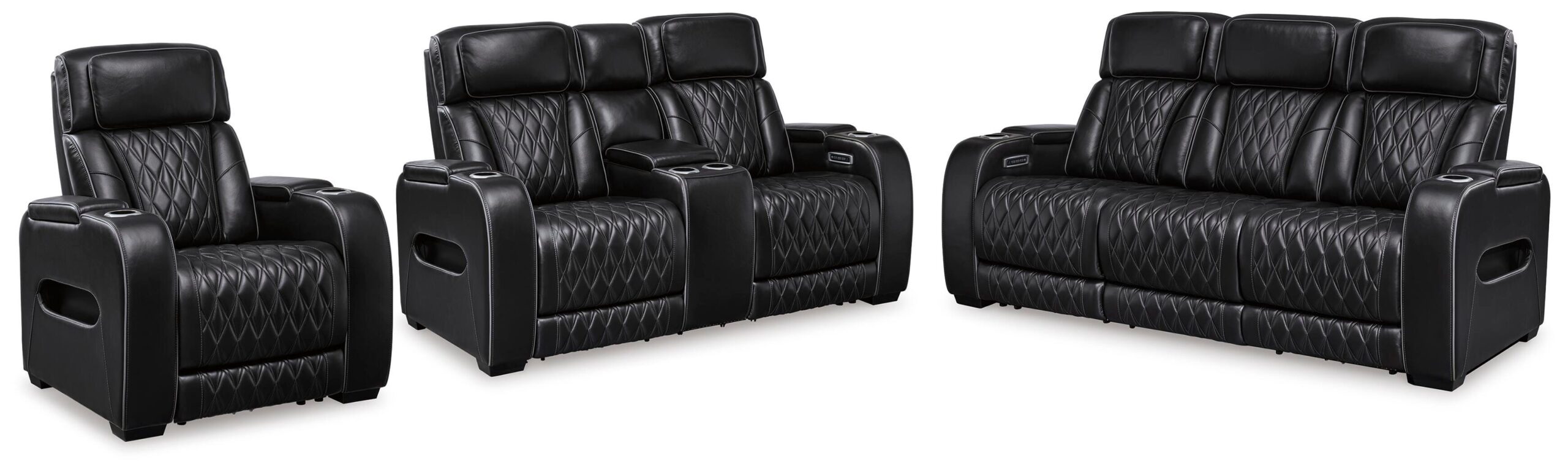 6eefdfe755ea0189267d76f2cff2544d Boyington Power Reclining Sofa, Loveseat and Recliner - Image 1