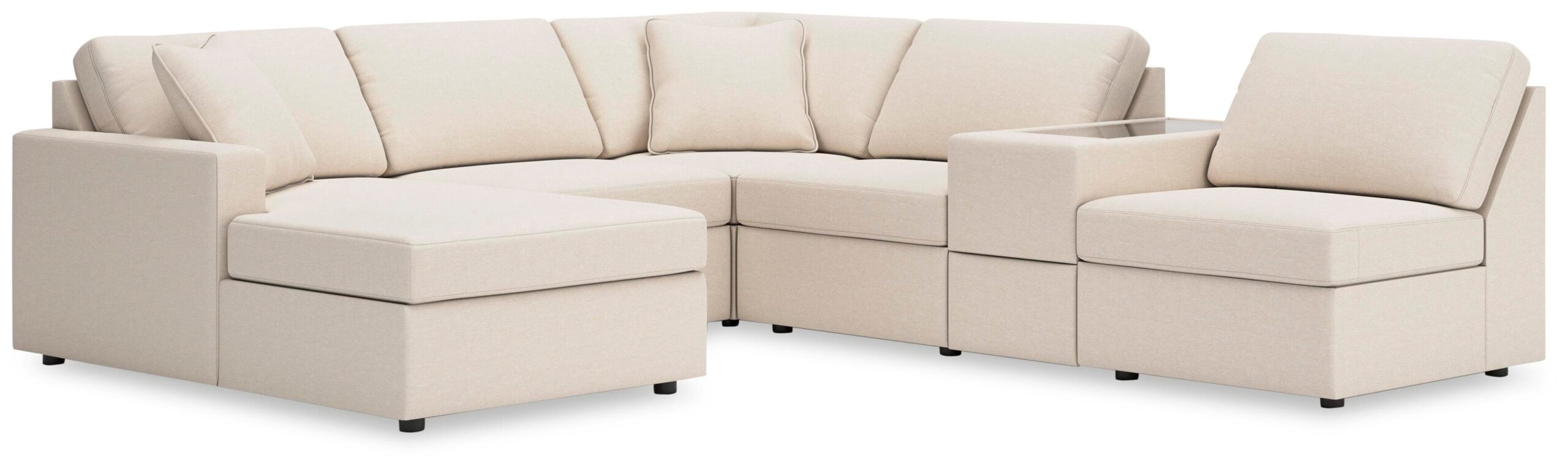 75578cd66675bc2e40aa0a5b123e23b1 Modmax 6-Piece Sectional with Chaise - Image 1