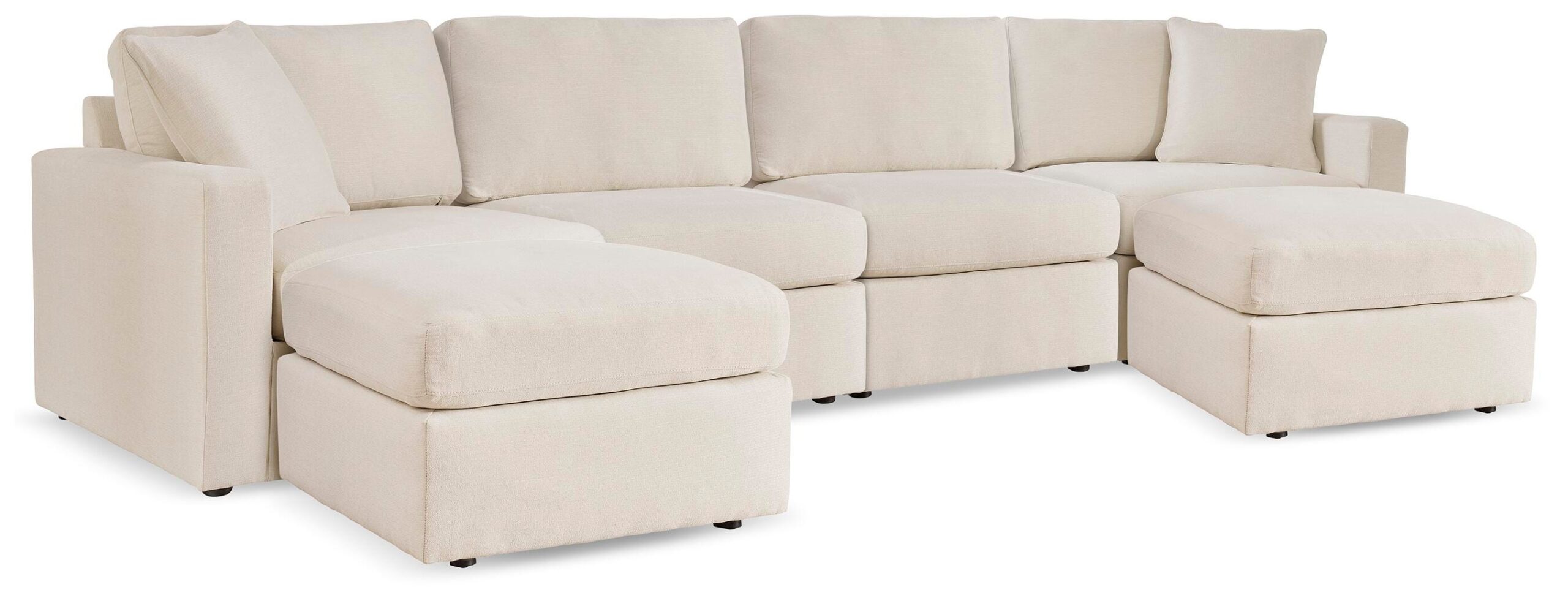 765b3cfc0f888b8585397080fe62dacb Modmax 4-Piece Sectional and 2 Ottomans - Image 1