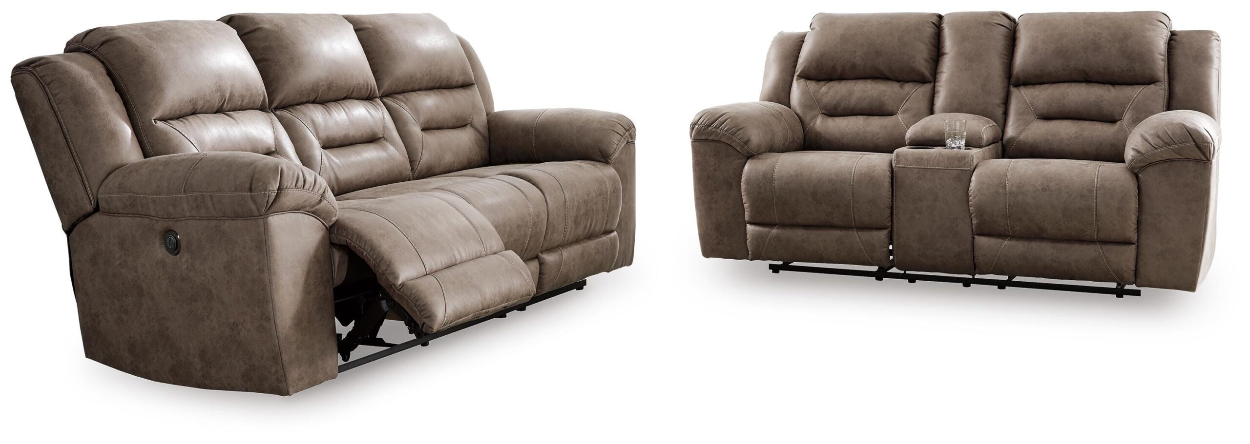 78aa23c783f2df42615eaf93ee4dc036 Stoneland Power Reclining Sofa and Loveseat - Image 1