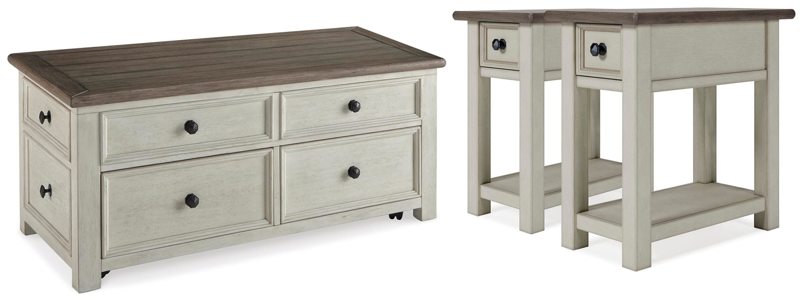 7a0ae8c26cf92d7787d390264d4dc7a3 Bolanburg Coffee Table and 2 End Tables - Image 1