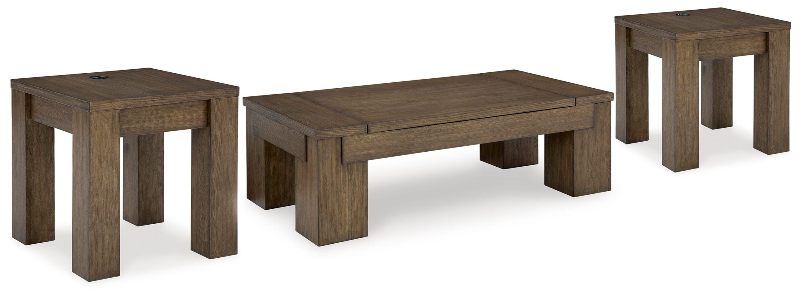 7a388d6ea4912cbdbb820918947e7b98 Rosswain Lift-top Coffee Table and 2 End Tables - Image 1