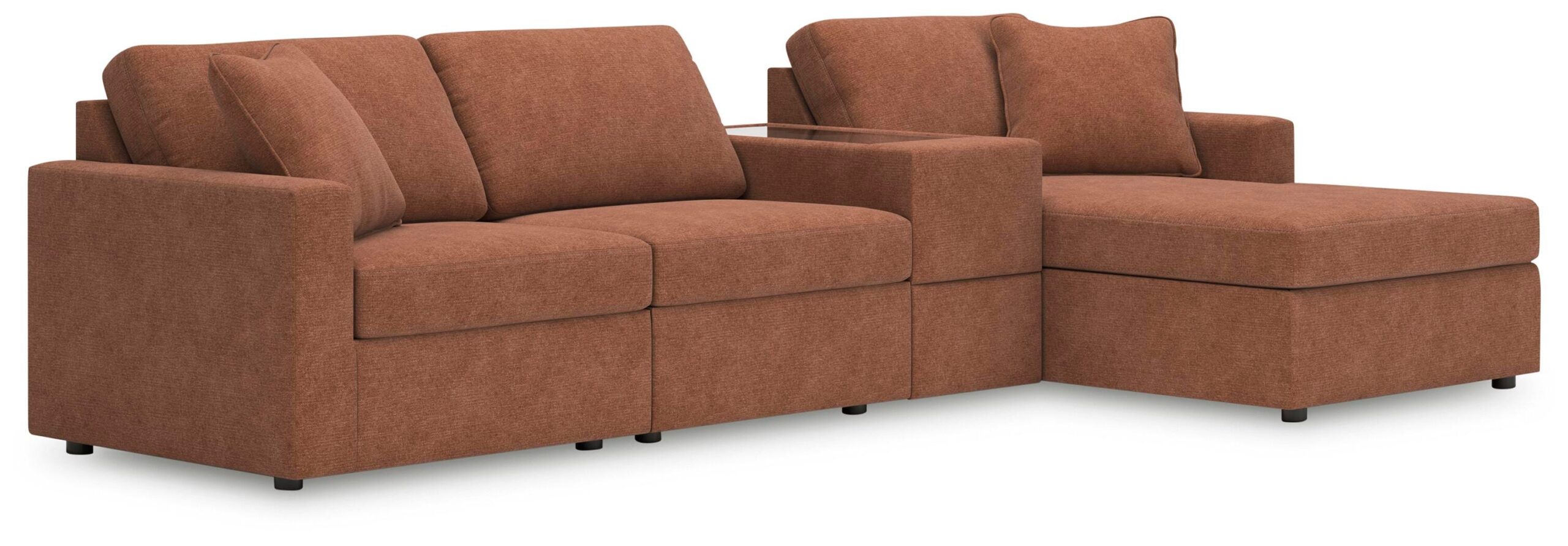 7a57842a97cb1a302add0132baff8d2f Modmax 4-Piece Sectional with Chaise - Image 1