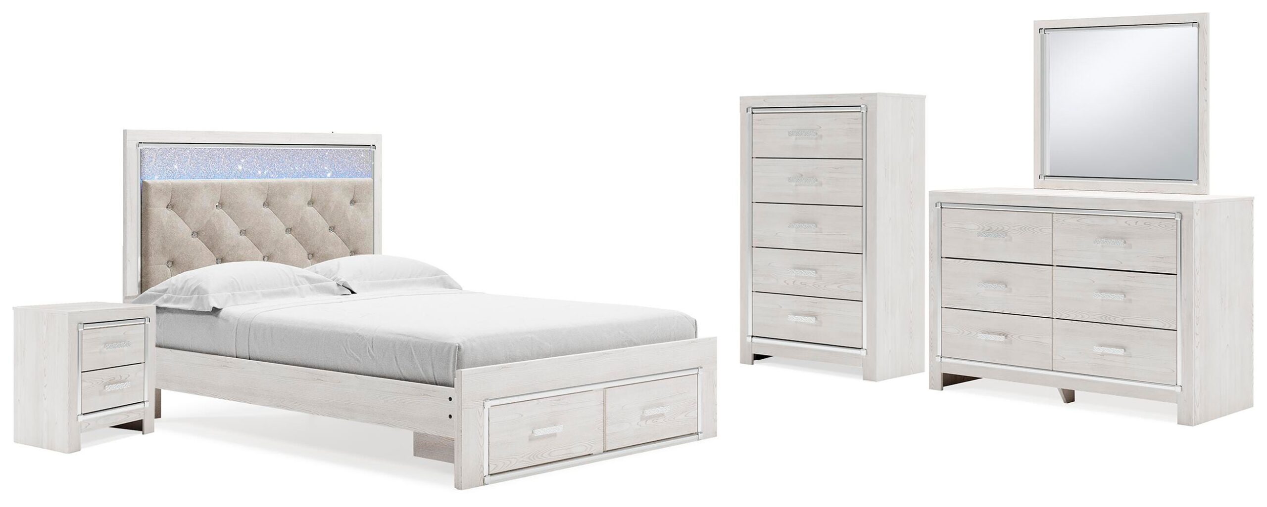 7ac61aeff5bbc4871960c67761bff4ac Altyra Queen Storage Bed, Dresser, Mirror, Chest and Nightstand - Image 1