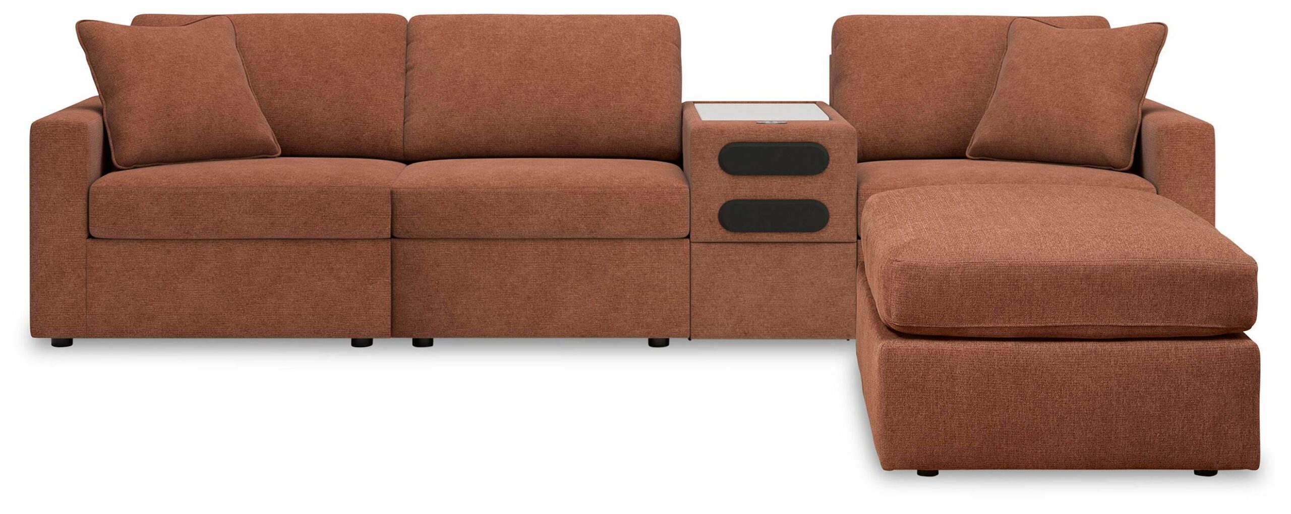 7b0787817d3e5778676a984e8dc51eb6 Modmax 4-Piece Sectional and Ottoman - Image 1