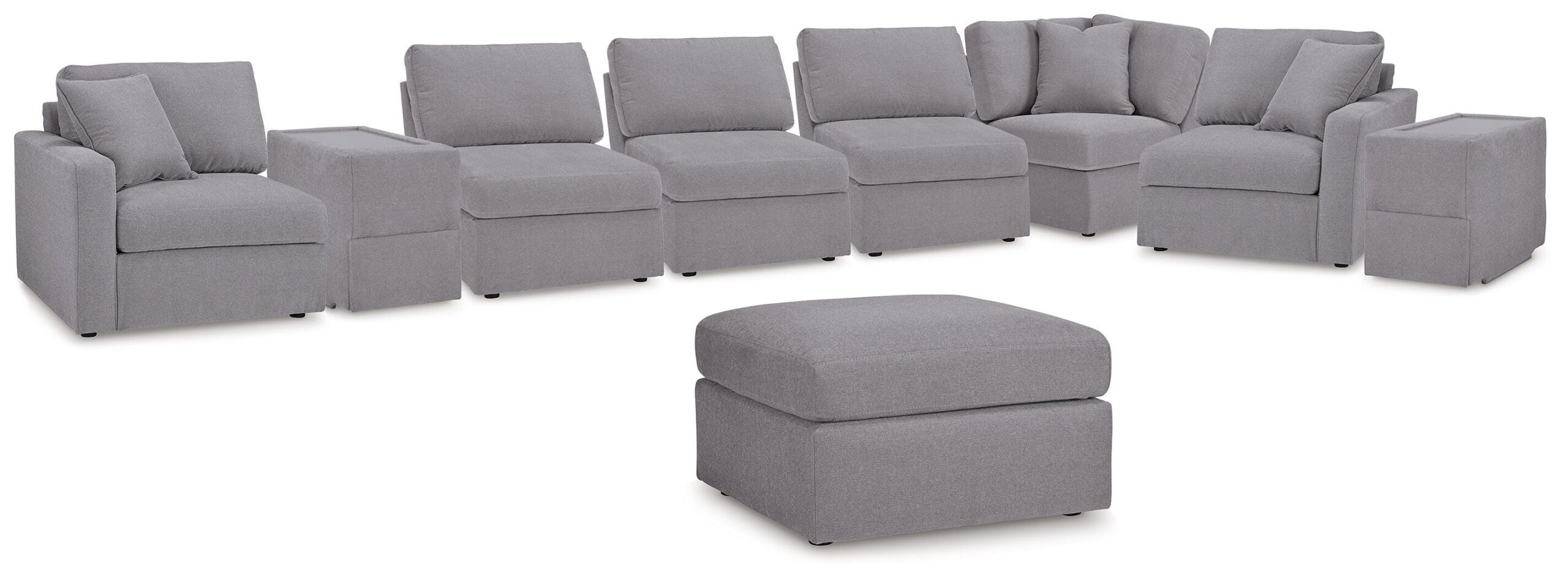 7c1431125a18ded683ea781517c53d9b Modmax 8-Piece Sectional and Ottoman - Image 1