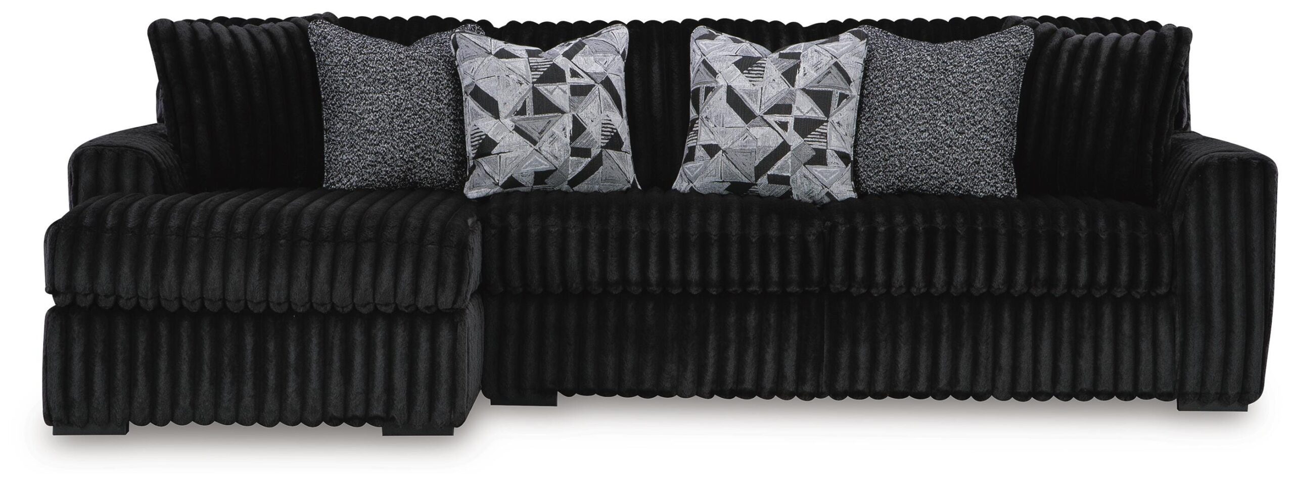 7c5c3c70f75be49cb6ce6322c265a772 Midnight-Madness 3-Piece Sectional with Chaise - Image 1