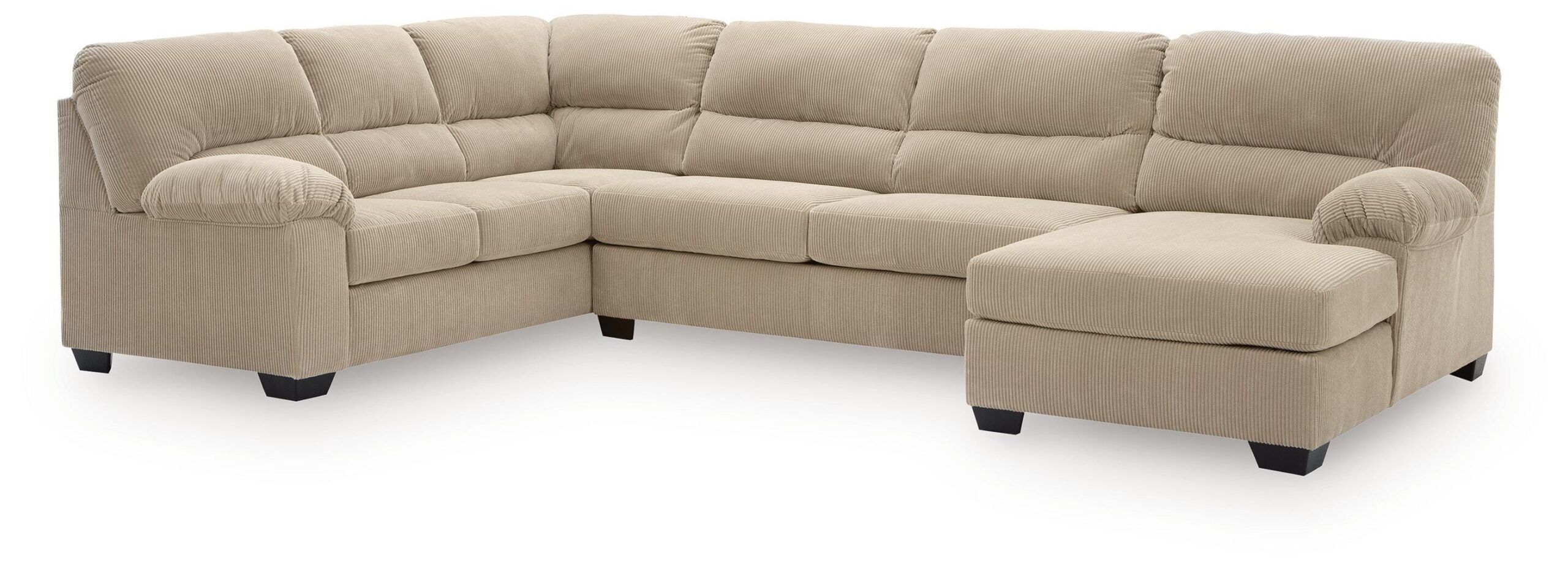86b9bf28363df39e9db66210dbc20da9 SimpleJoy 3-Piece Sectional with Chaise - Image 1