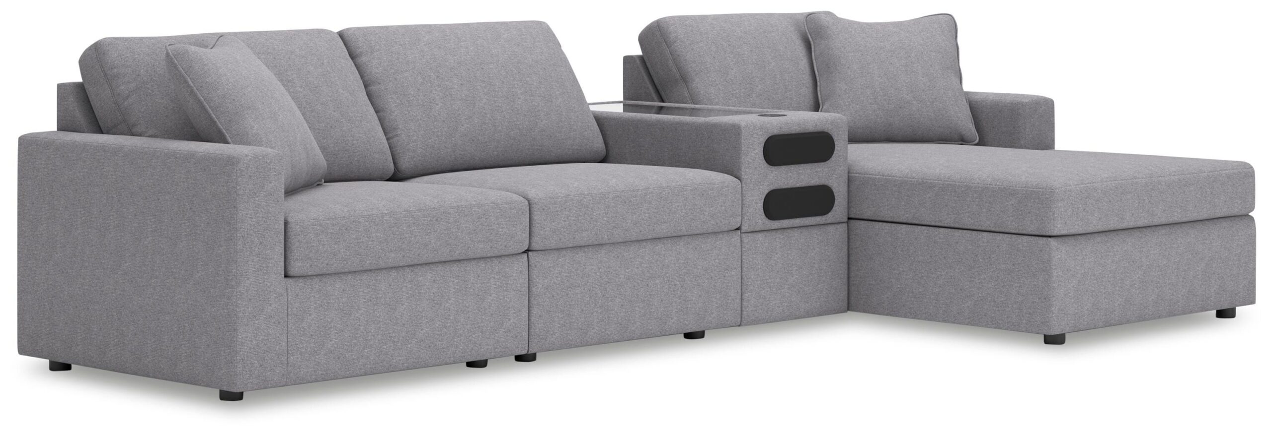 87abf2d66bb544f9d78bb82b970818ab Modmax 4-Piece Sectional with Chaise - Image 1