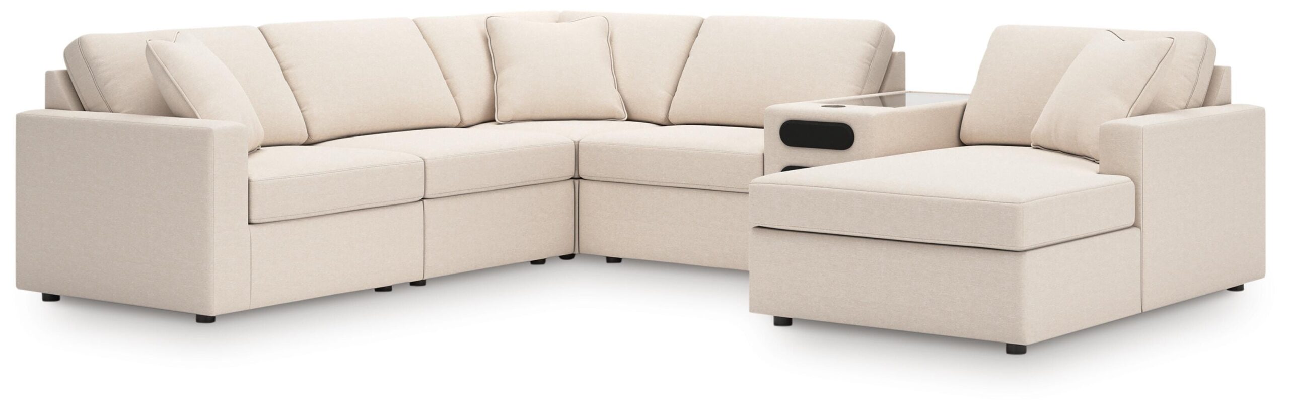 88b06ee8509dab140e501965c24271ce Modmax 6-Piece Sectional with Audio System and Chaise - Image 1