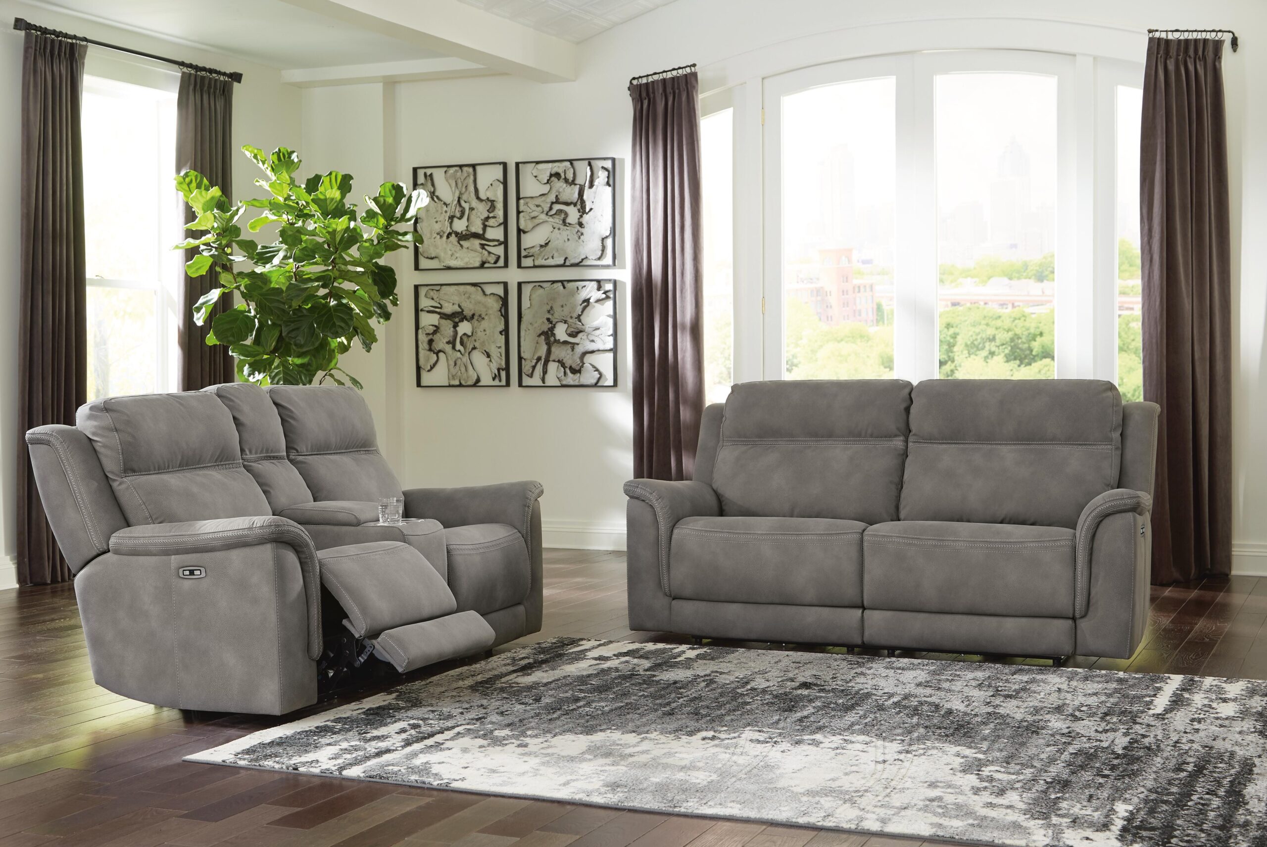 Next-Gen Durapella Power Reclining Sofa and Loveseat