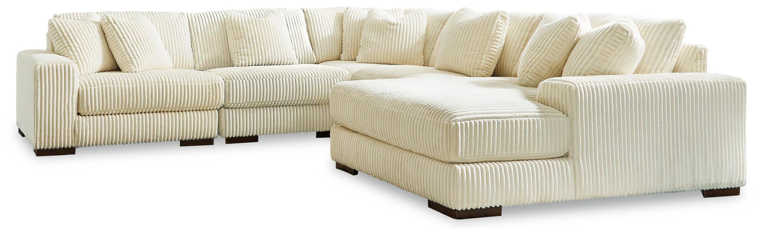 8b84357a67962cbcaa7990fd44e6aa94 Lindyn 5-Piece Sectional with Chaise - Image 1