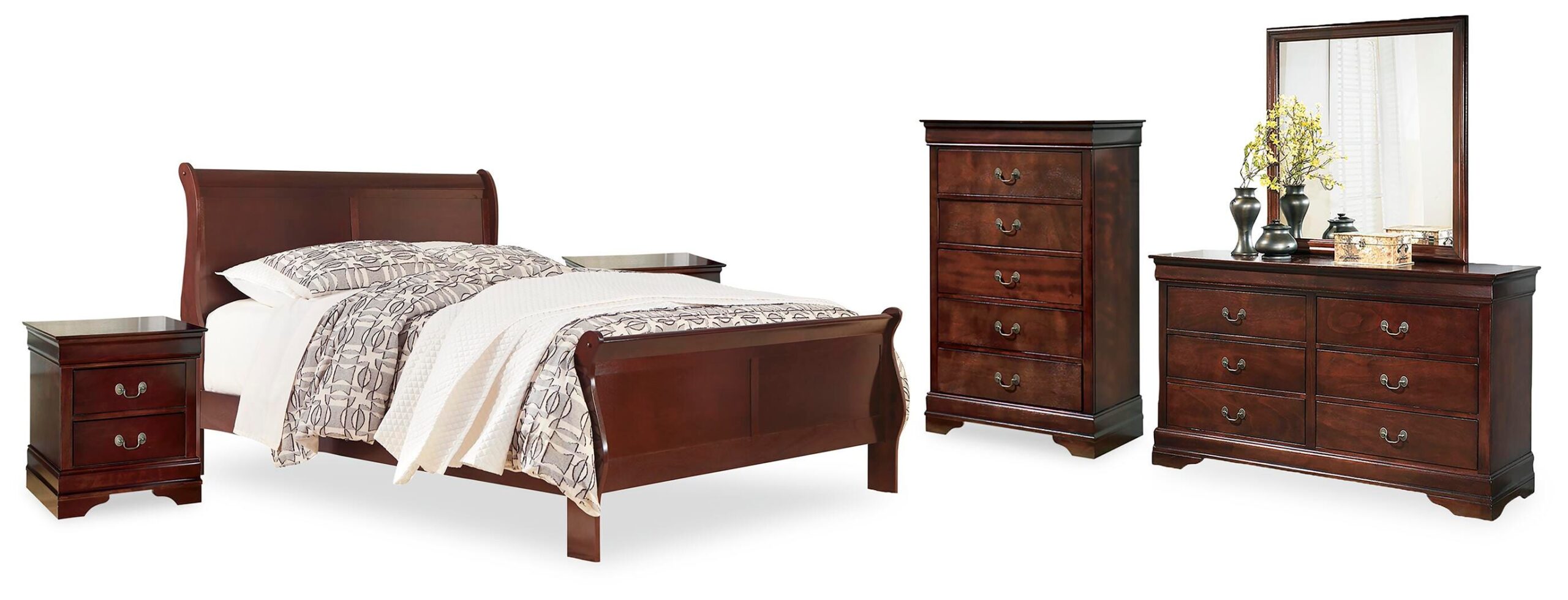 8d4d5c1962b609449330117d24349440 Alisdair King Sleigh Bed, Dresser, Mirror, Chest and 2 Nightstands - Image 1