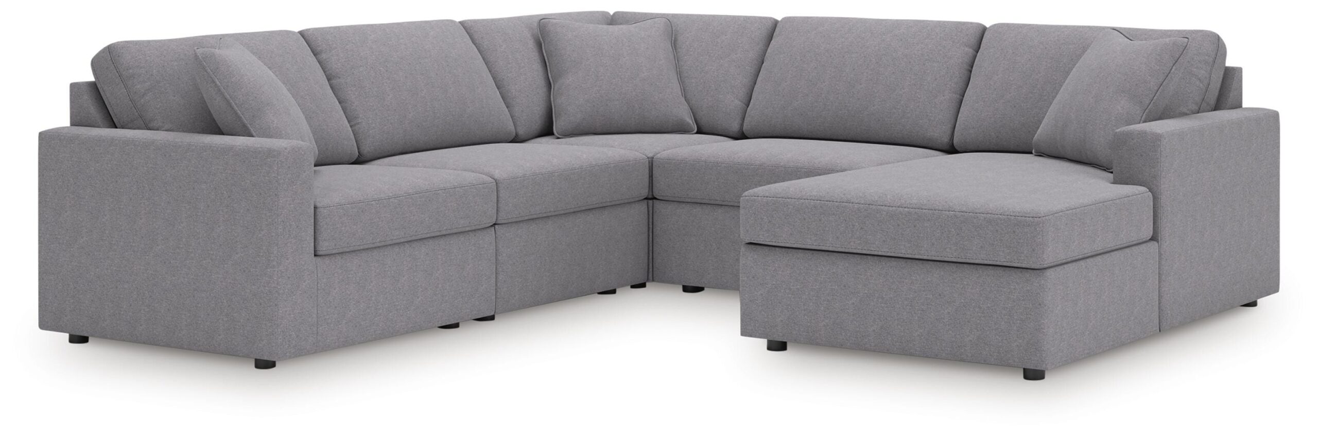 8d5b0d0b54d6e263b81e712c562aff43 Modmax 5-Piece Sectional with Chaise - Image 1