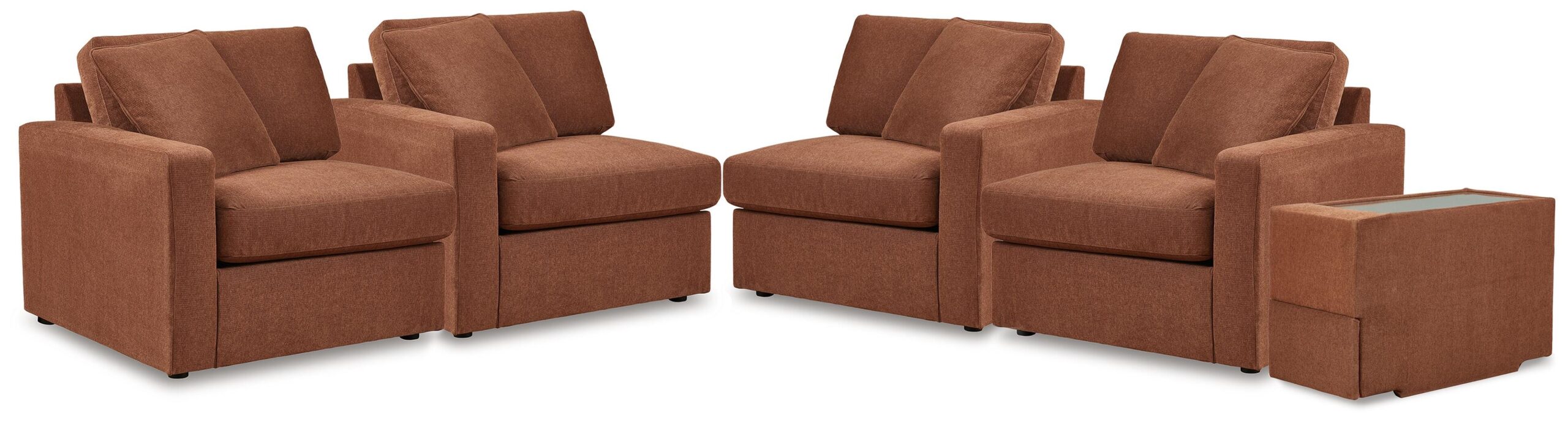 8ebf1b4e93884126677d60ccf7a4c87e Modmax 3-Piece Sectional Sofa and 2-Piece Sectional Loveseat - Image 1