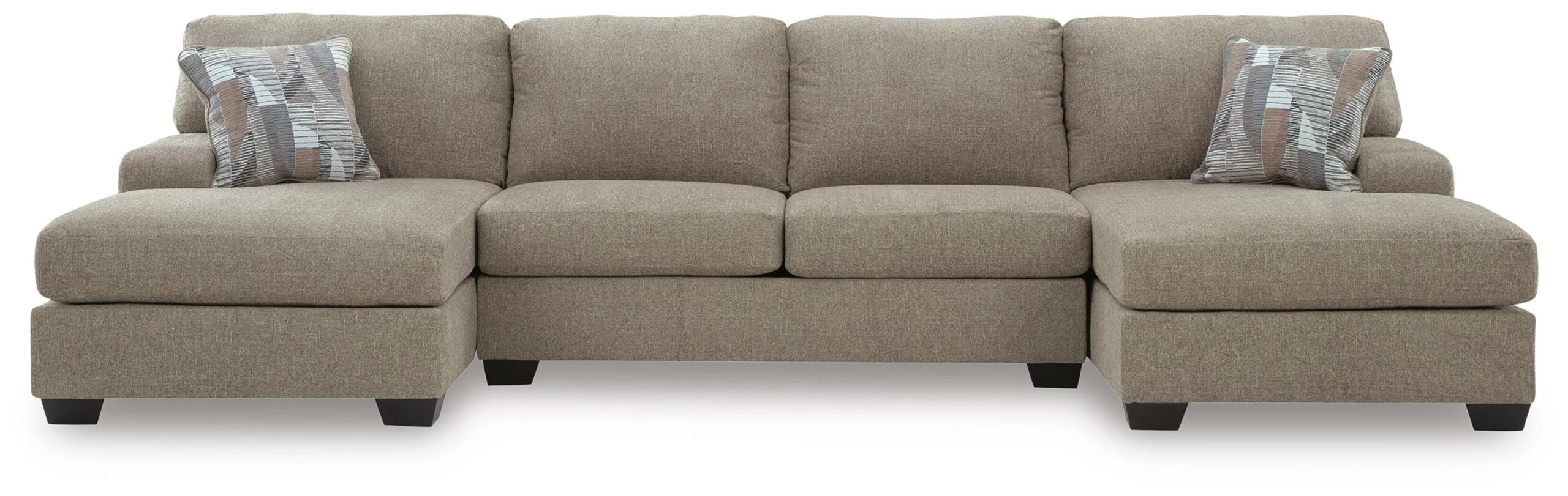 8ed6b882575f38363742c5248cf57423 Newellen 3-Piece Sectional with Double Chaise - Image 1