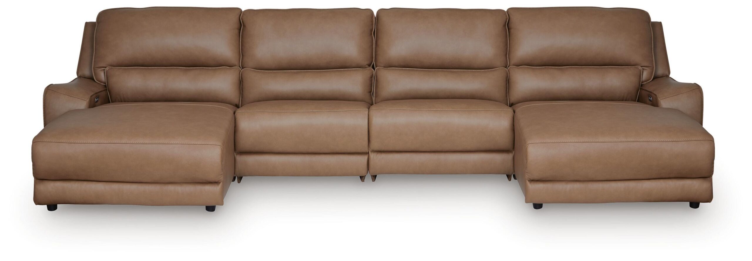 92a927fe261abccee45c65ab22c01d6c DeepWakes 4-Piece Reclining Sectional with Double Chaise - Image 1