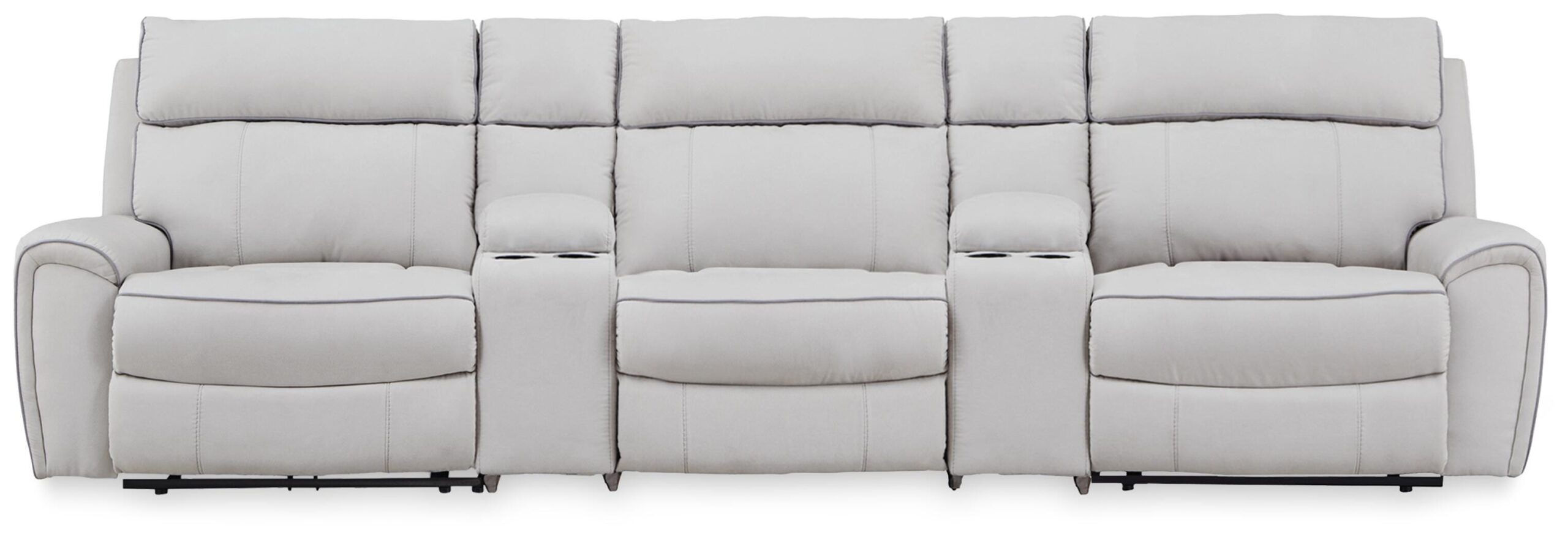 97d3139722ec416033235791dca97454 Social Pointe 5-Piece Power Reclining Sectional - Image 1