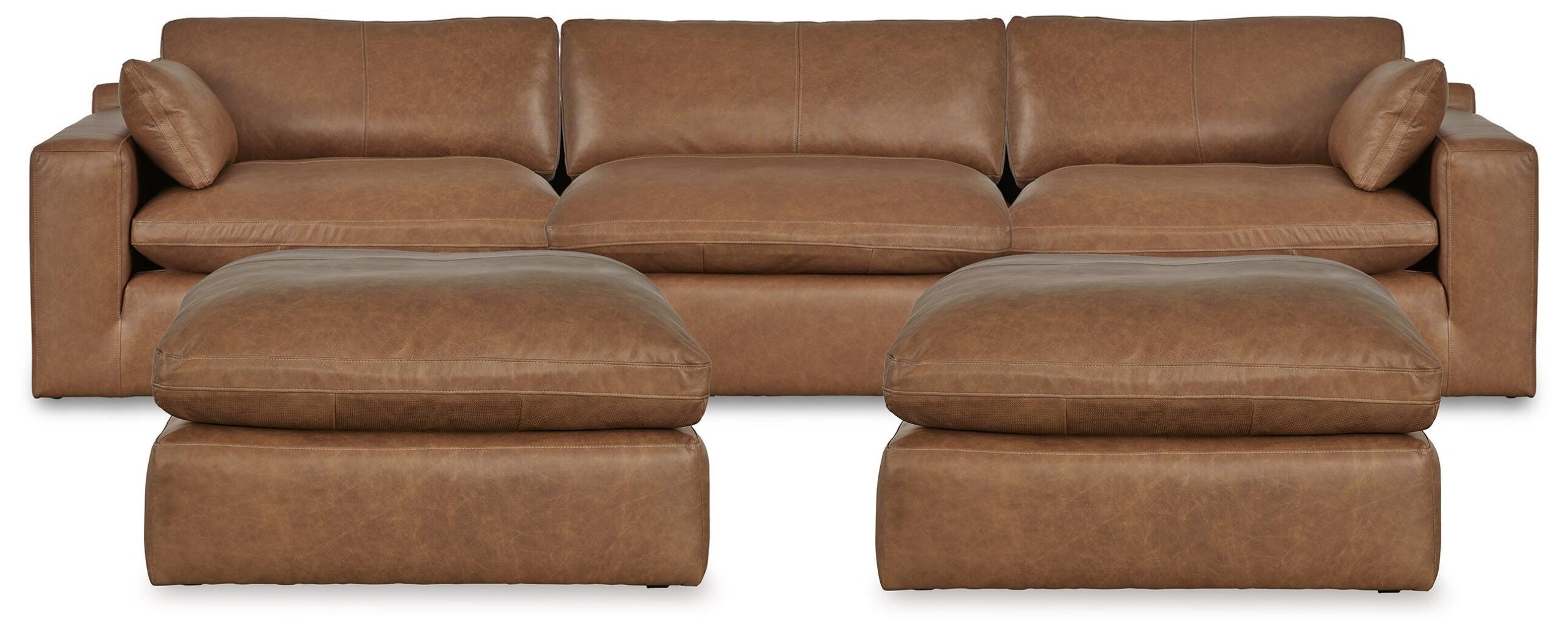 9c2d363ace88a6685d9fb03f4bdf8124 Emilia 3-Piece Sectional and 2 Ottomans - Image 1