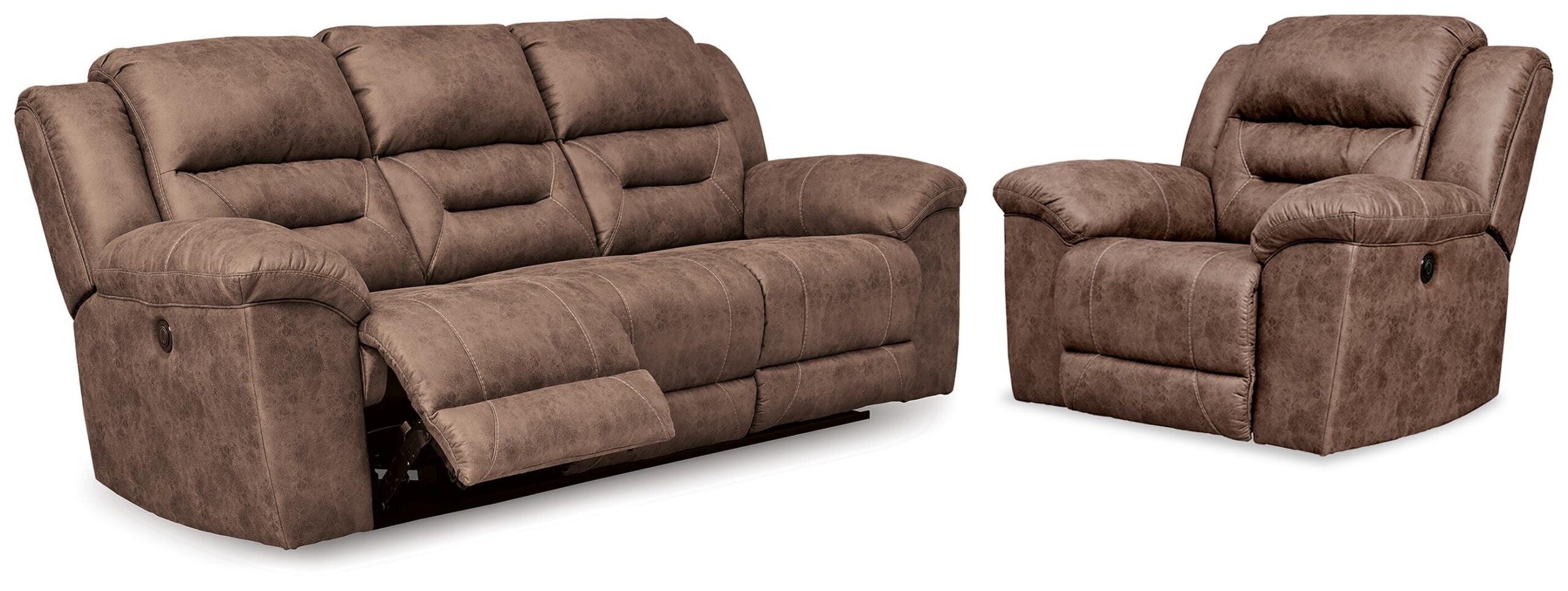 9c367d7500546fd820d60dddde085110 Stoneland Power Reclining Sofa and Power Recliner - Image 1