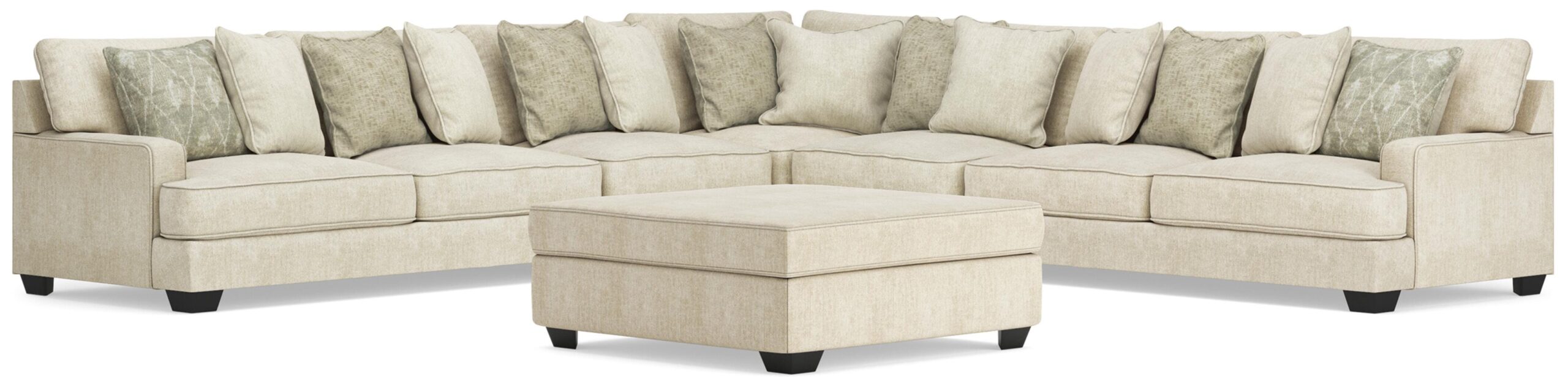9ce458f10f36ab92112de483561a68c1 Rawcliffe 5-Piece Sectional and Oversized Ottoman - Image 1