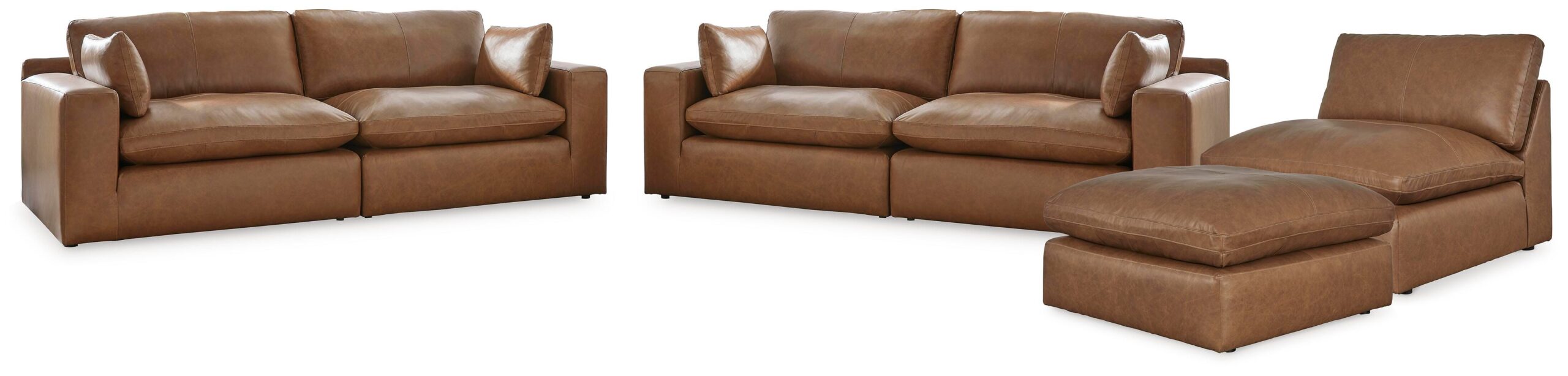9d8cd81d777be5a8557d01d110d52338 Emilia 3-Piece Sectional Sofa, 2-Piece Sectional Loveseat and Ottoman - Image 1