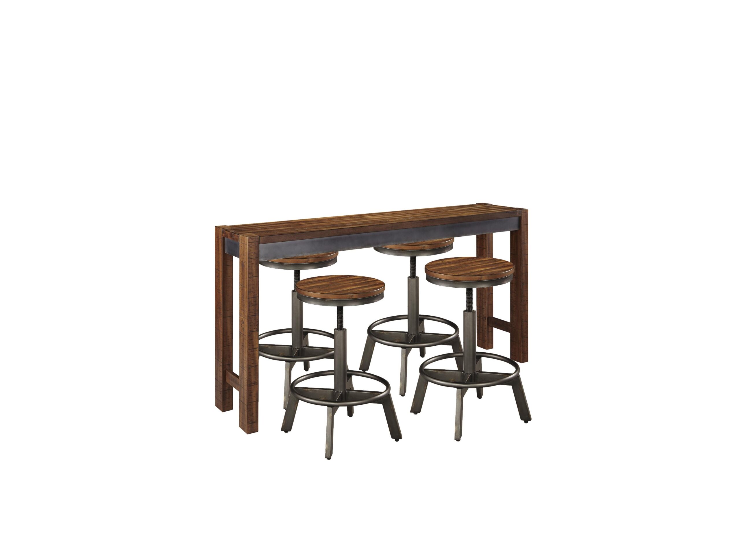 9eee1f436e365460f345f29f263744cb Torjin Counter Height Dining Table with 4 Barstools - Image 1