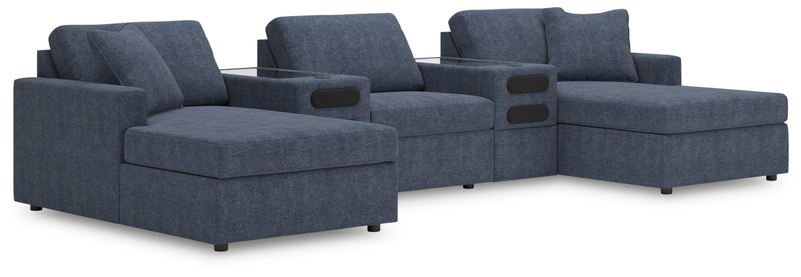 9f5f65662998b4cb5aa8e3410b1e8719 Modmax 5-Piece Double Chaise with Audio Consoles - Image 1
