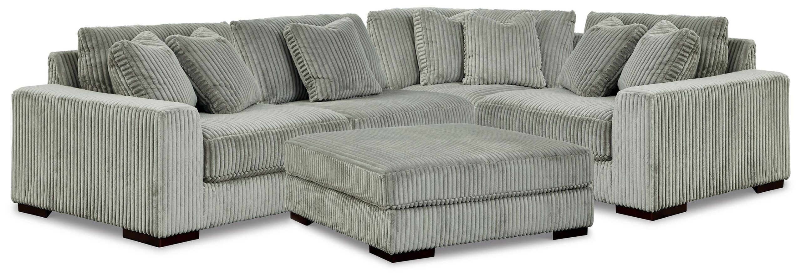 a53e375015ac1841eb3c2a563ca37ac5 Lindyn 4-Piece Sectional and Ottoman - Image 1