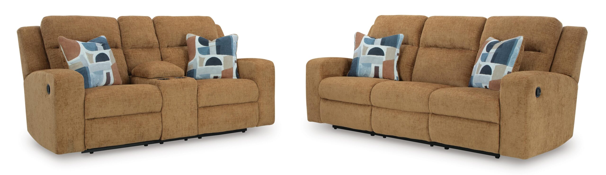 a90d4be281761cc078d0eb7ee6a59b75 Kanlow Reclining Sofa and Loveseat - Image 1