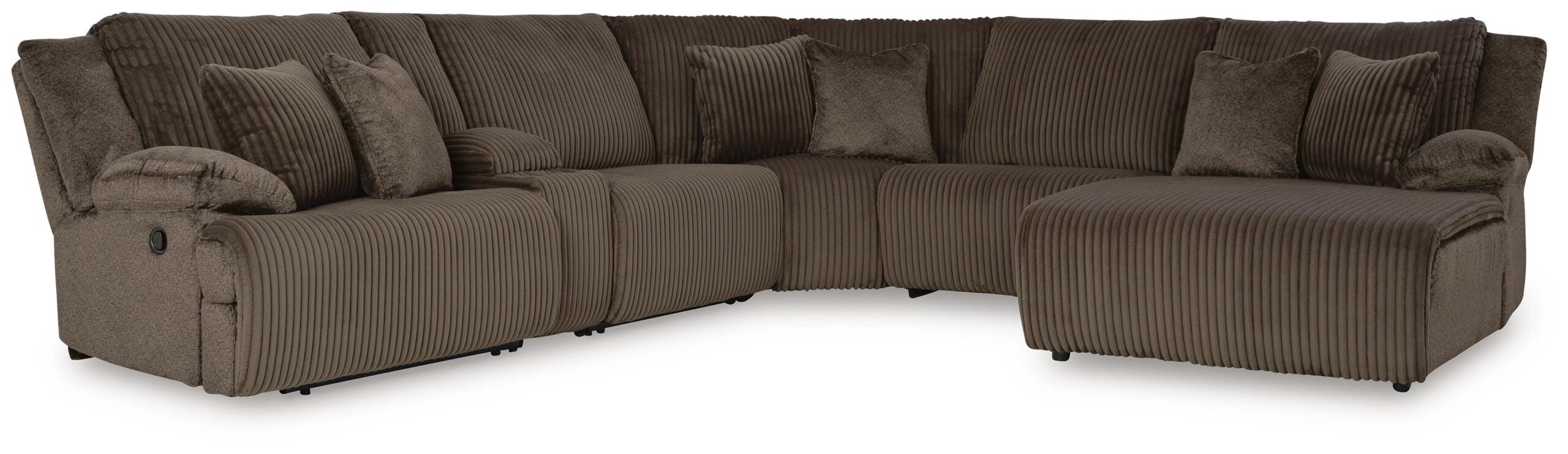 acdeff68e99e7783cc5f00e62551d225 Top Tier 6-Piece Reclining Sectional with Chaise - Image 1