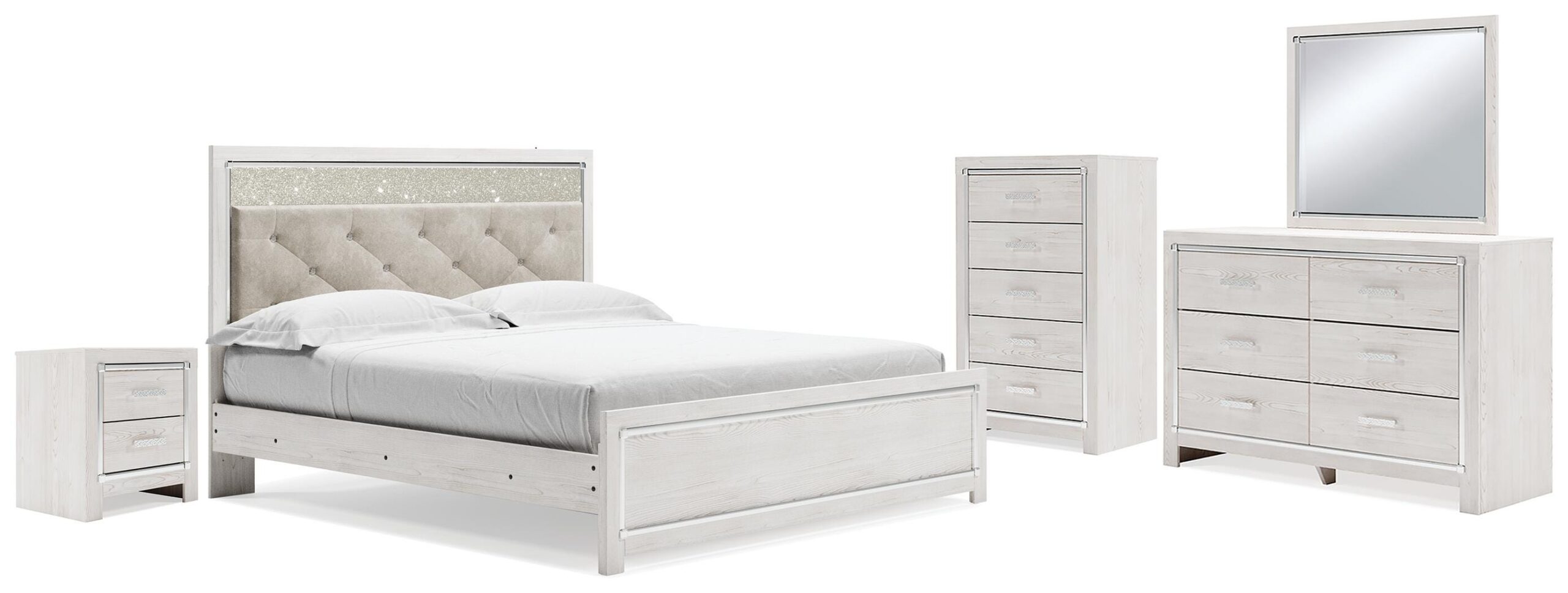 addde8743fbb0888eac65b046726ea6f Altyra King Panel Bed, Dresser, Mirror, Chest and Nightstand - Image 1