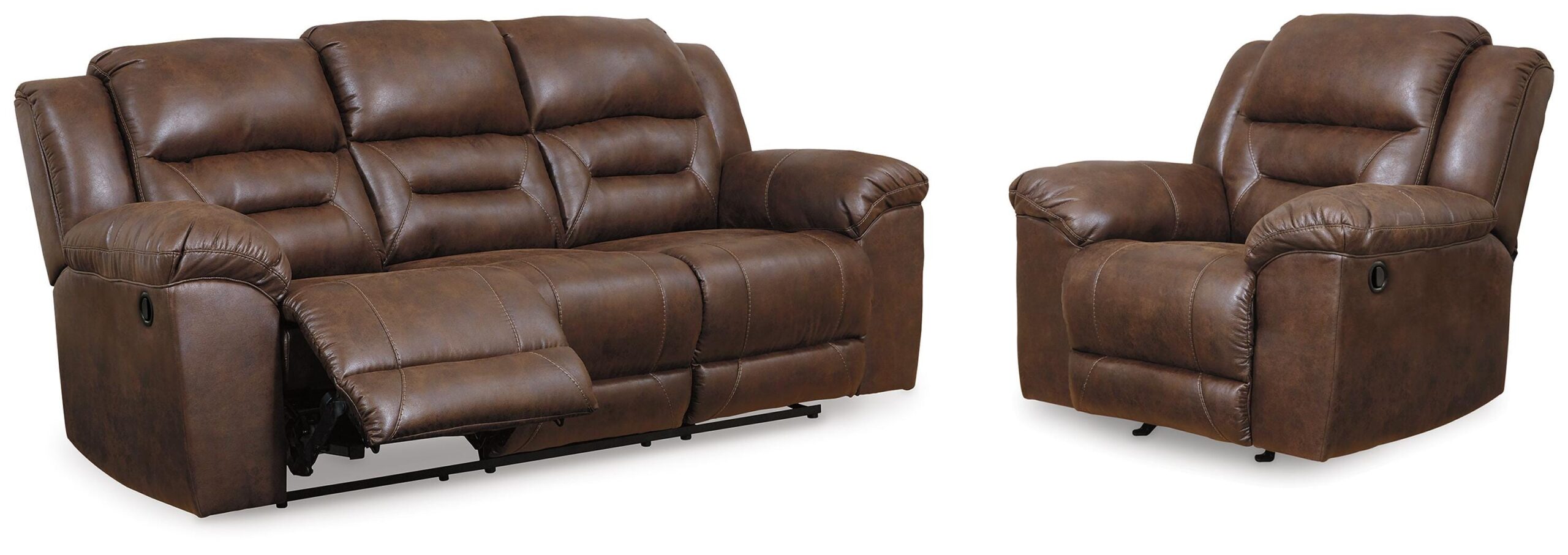 af991813b4a875087bdf05a11d633093 Stoneland Reclining Sofa and Recliner - Image 1