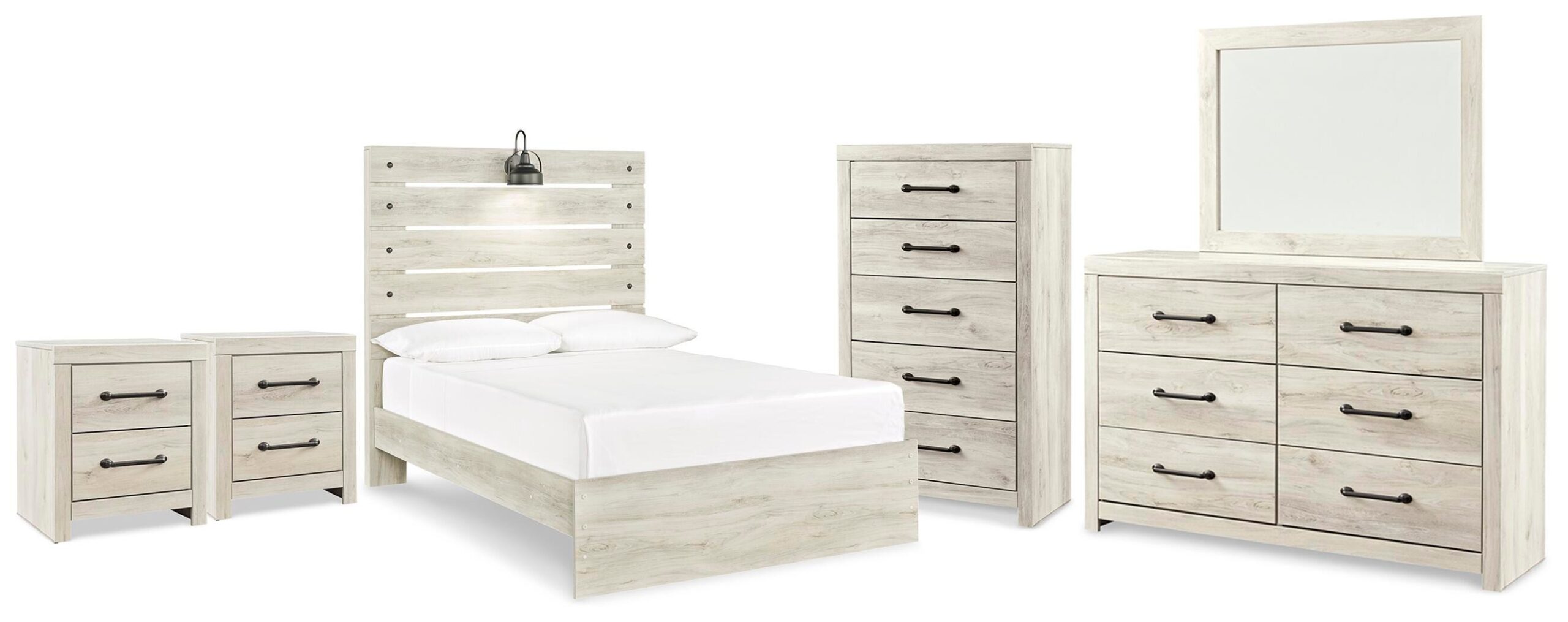 afd546c7611895b2676e439af0013e5b Cambeck Full Panel Bed, Dresser, Mirror, Chest and 2 Nightstands - Image 1