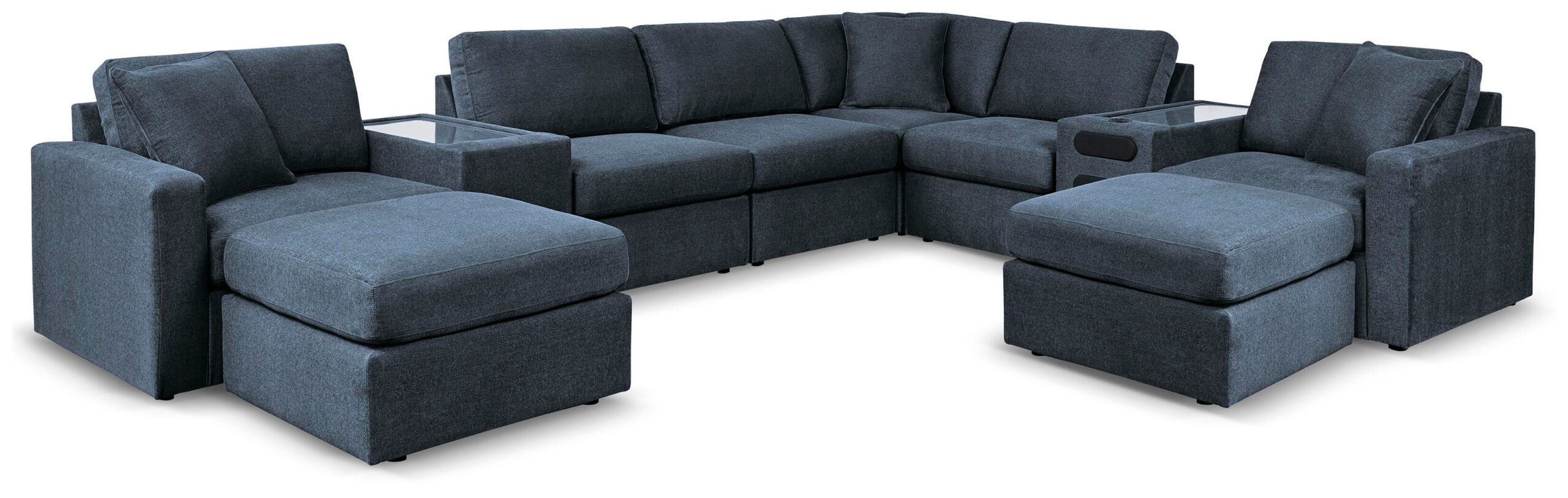 b10c15470d9500ee32350d6352ecc481 Modmax 8-Piece Sectional and 2 Ottomans - Image 1