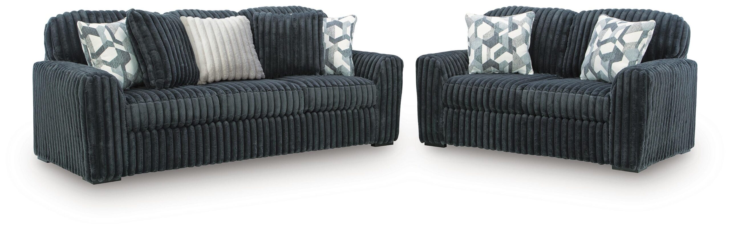 b43f83fd7257de1ddc7e07cbd7ed0453 Midnight-Madness Sofa and Loveseat - Image 1
