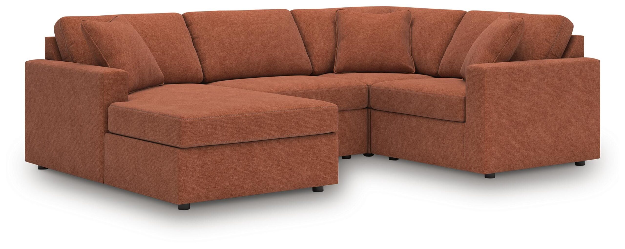 b50ecc8299d284bba246e2d1ee07ca86 Modmax 4-Piece Sectional with Chaise - Image 1