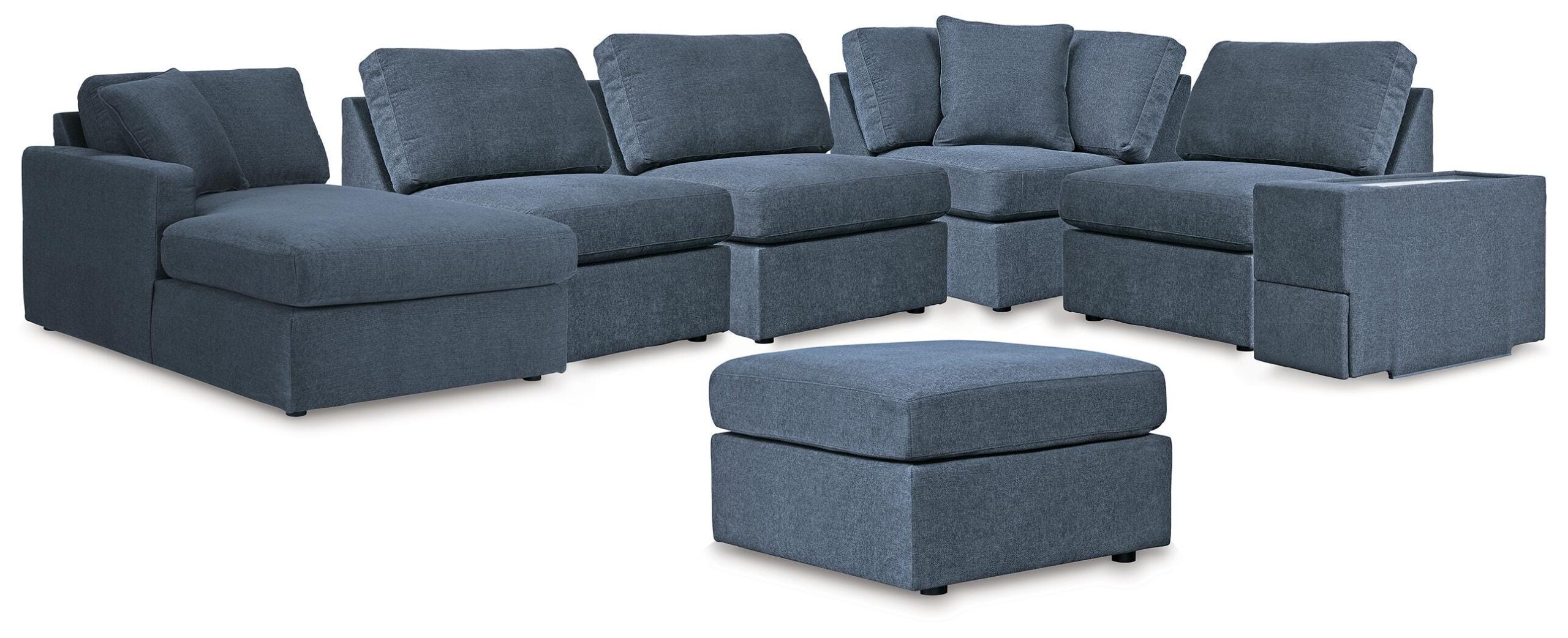 b625e08a2055872cf004617ebf1cef15 Modmax 6-Piece Sectional with Chaise and Ottoman - Image 1