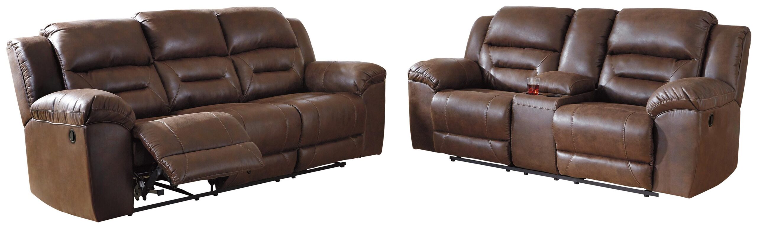 b834a849b2b3d42eb3e900fdfdda97f7 Stoneland Reclining Sofa and Loveseat - Image 1