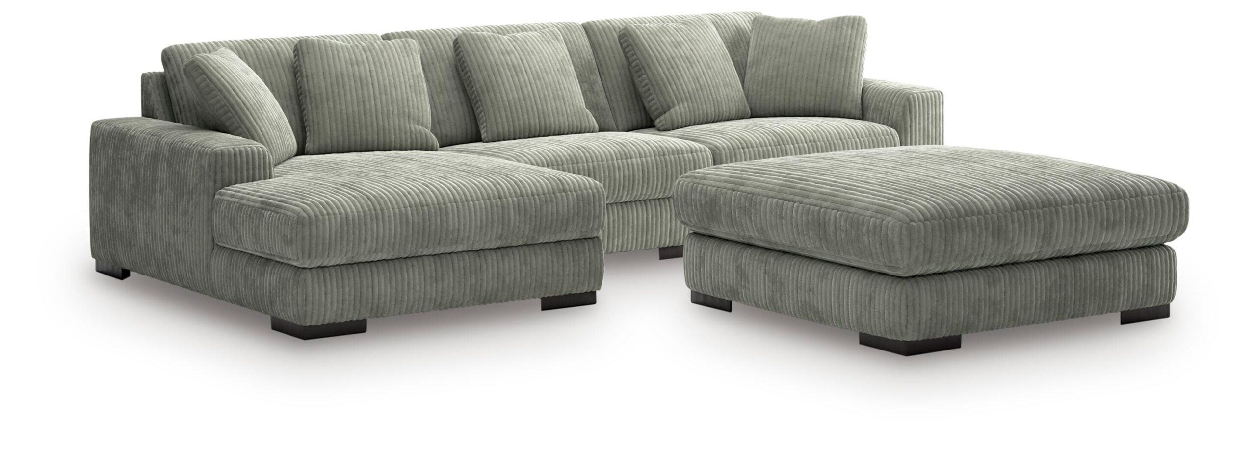 b89923f0e03bfce3fc1e512cb0ff13e6 Lindyn 3-Piece Sectional with Ottoman - Image 1
