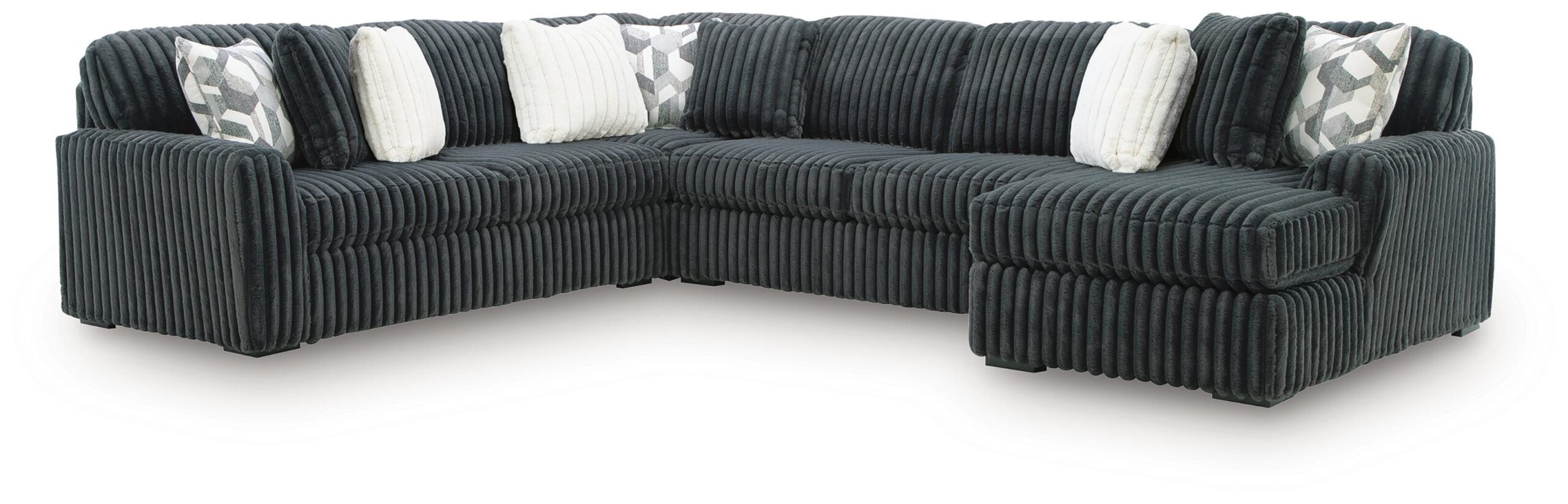 bc21108446aeab5a4a346ef68dbb5d87 Midnight-Madness 4-Piece Sectional with Chaise - Image 1