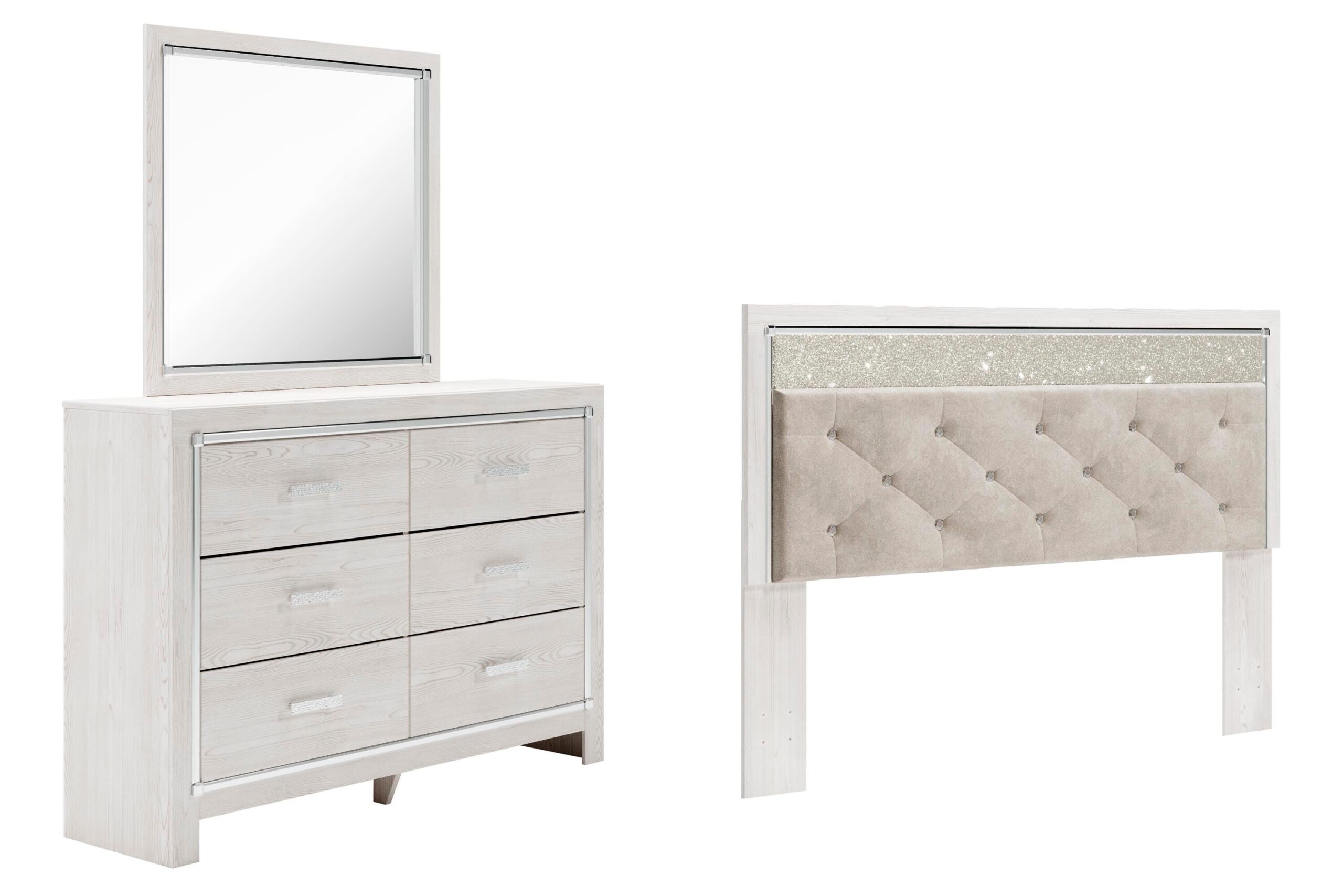 bcfab45b930b252d57b900a6554b1a53 Altyra King Panel Headboard, Dresser and Mirror - Image 1
